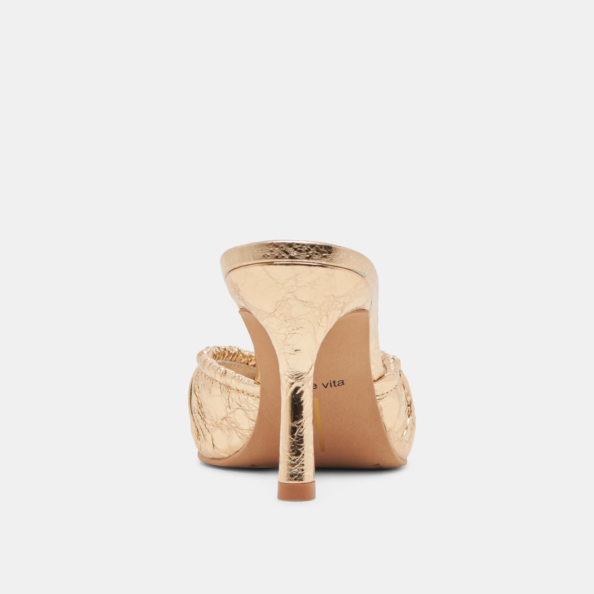 KAIRI HEELS GOLD DISTRESSED LEATHER | Women Dolce Vita
