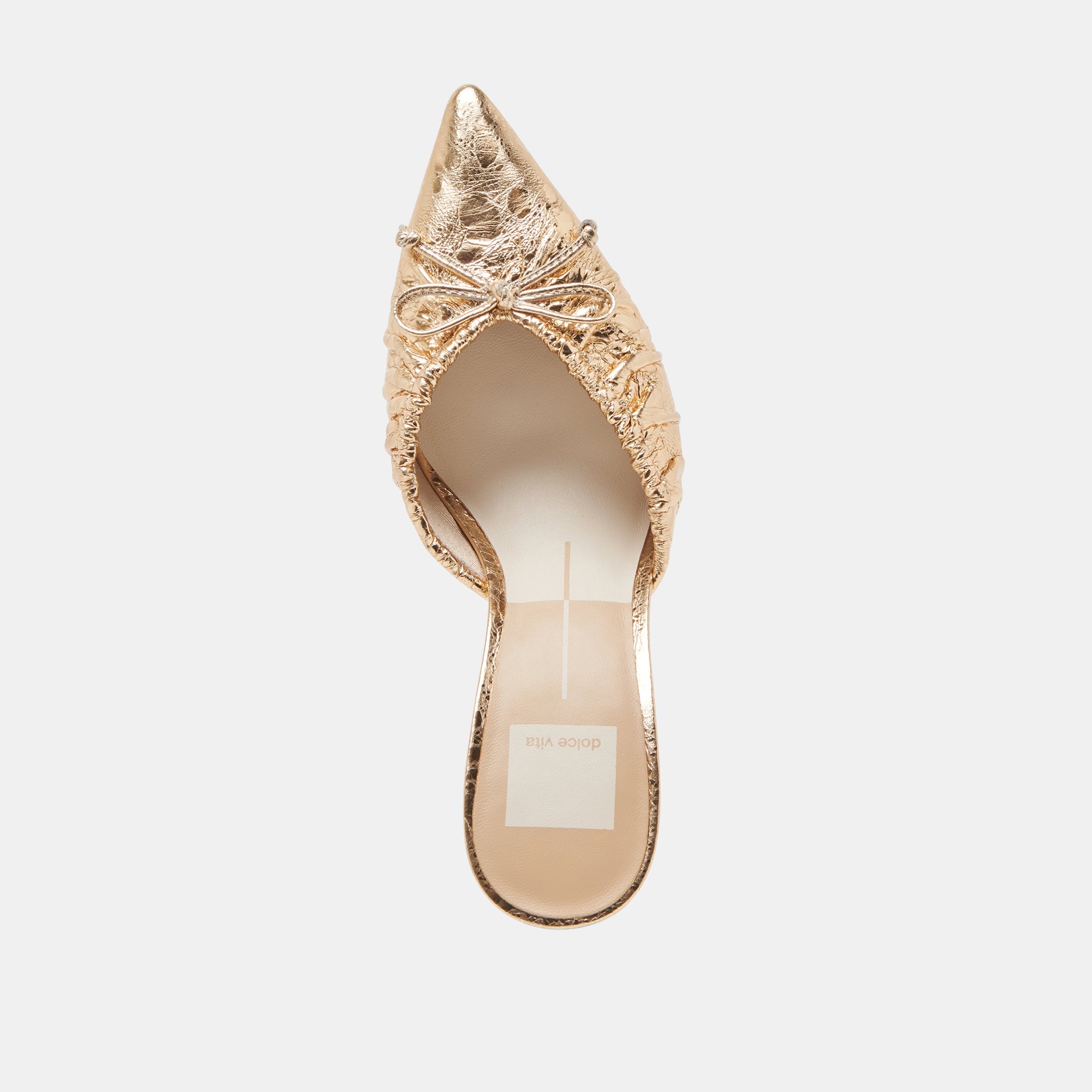 KAIRI HEELS GOLD DISTRESSED LEATHER | Women Dolce Vita