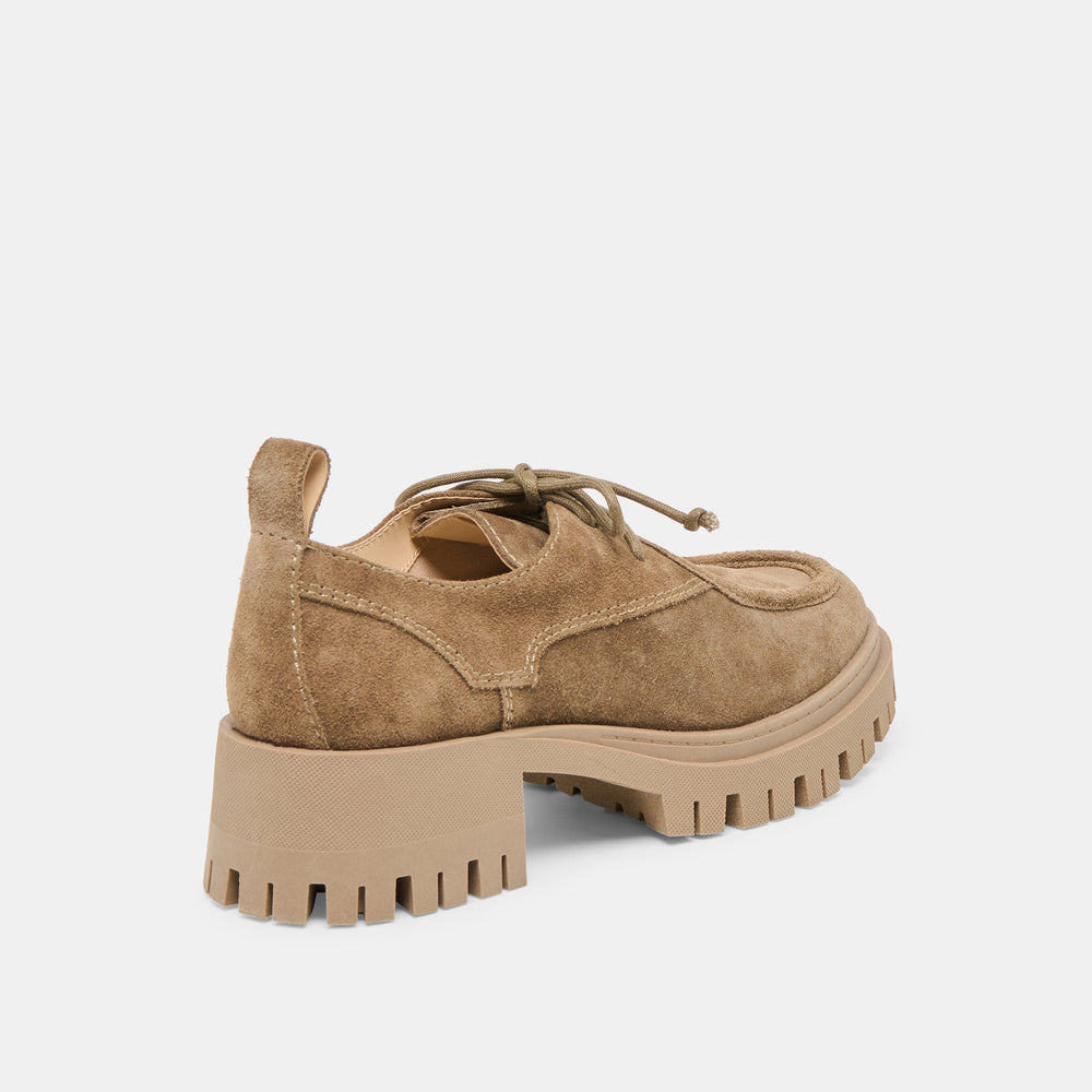 Milza Olive Suede Loafers | Dolce Vita Women