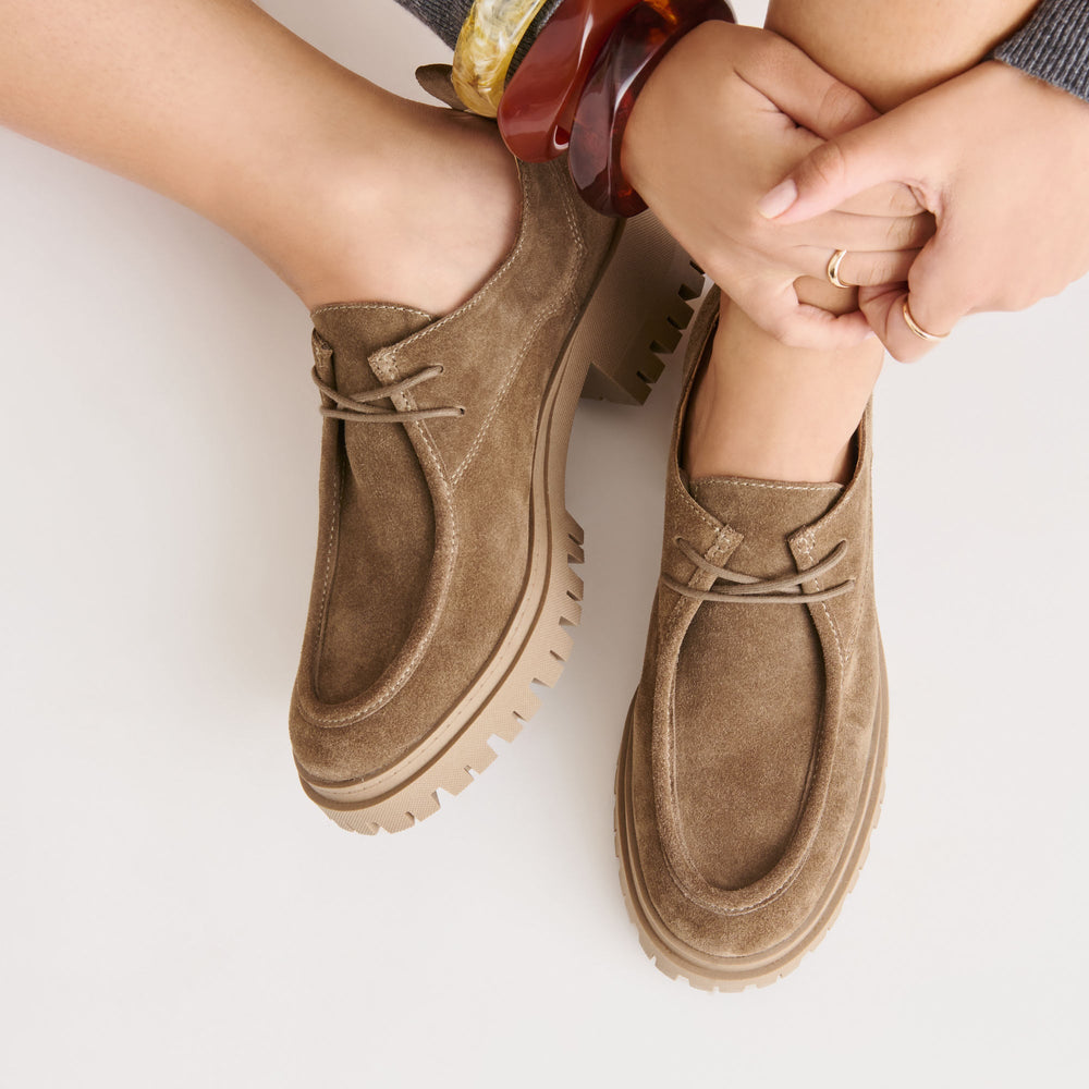 Milza Olive Suede Loafers | Dolce Vita Women