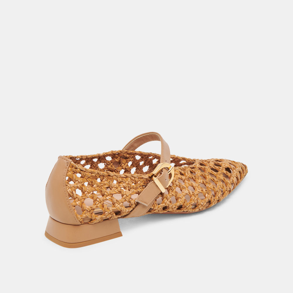 CATY BALLET FLATS NATURAL WOVEN | Dolce Vita Women