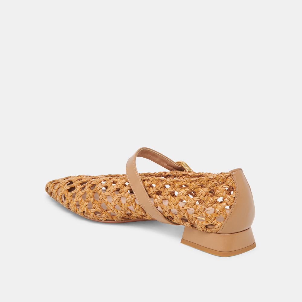 CATY BALLET FLATS NATURAL WOVEN | Dolce Vita Women