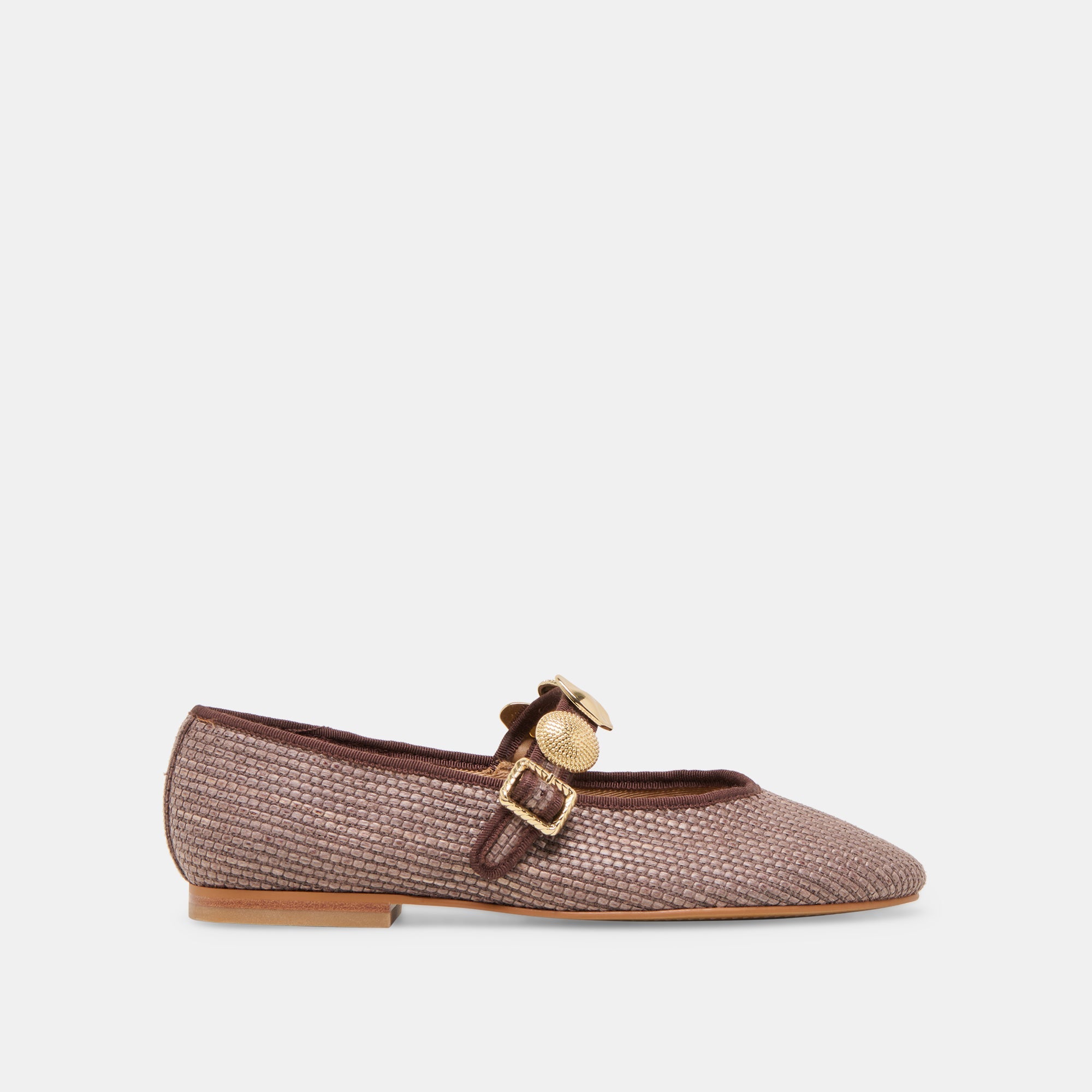 RELAN BALLET FLATS WALNUT RAFFIA | Women Dolce Vita