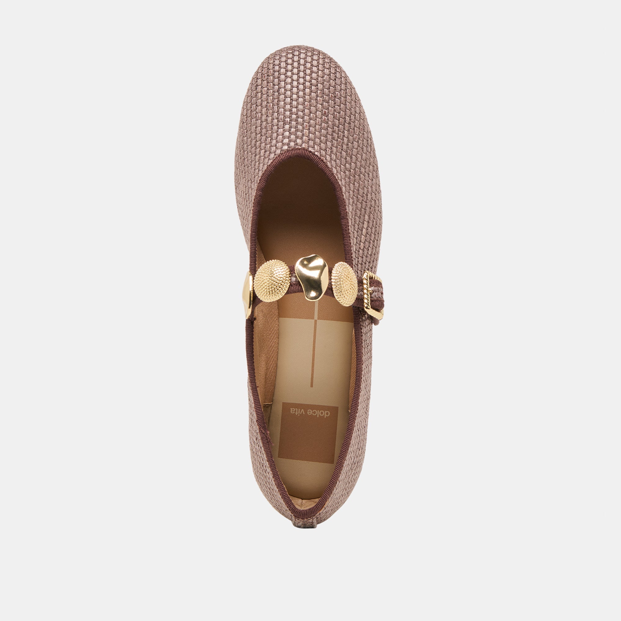 RELAN BALLET FLATS WALNUT RAFFIA | Women Dolce Vita