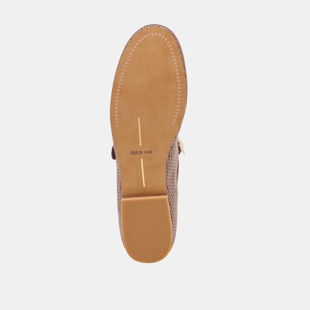 RELAN BALLET FLATS WALNUT RAFFIA | Women Dolce Vita