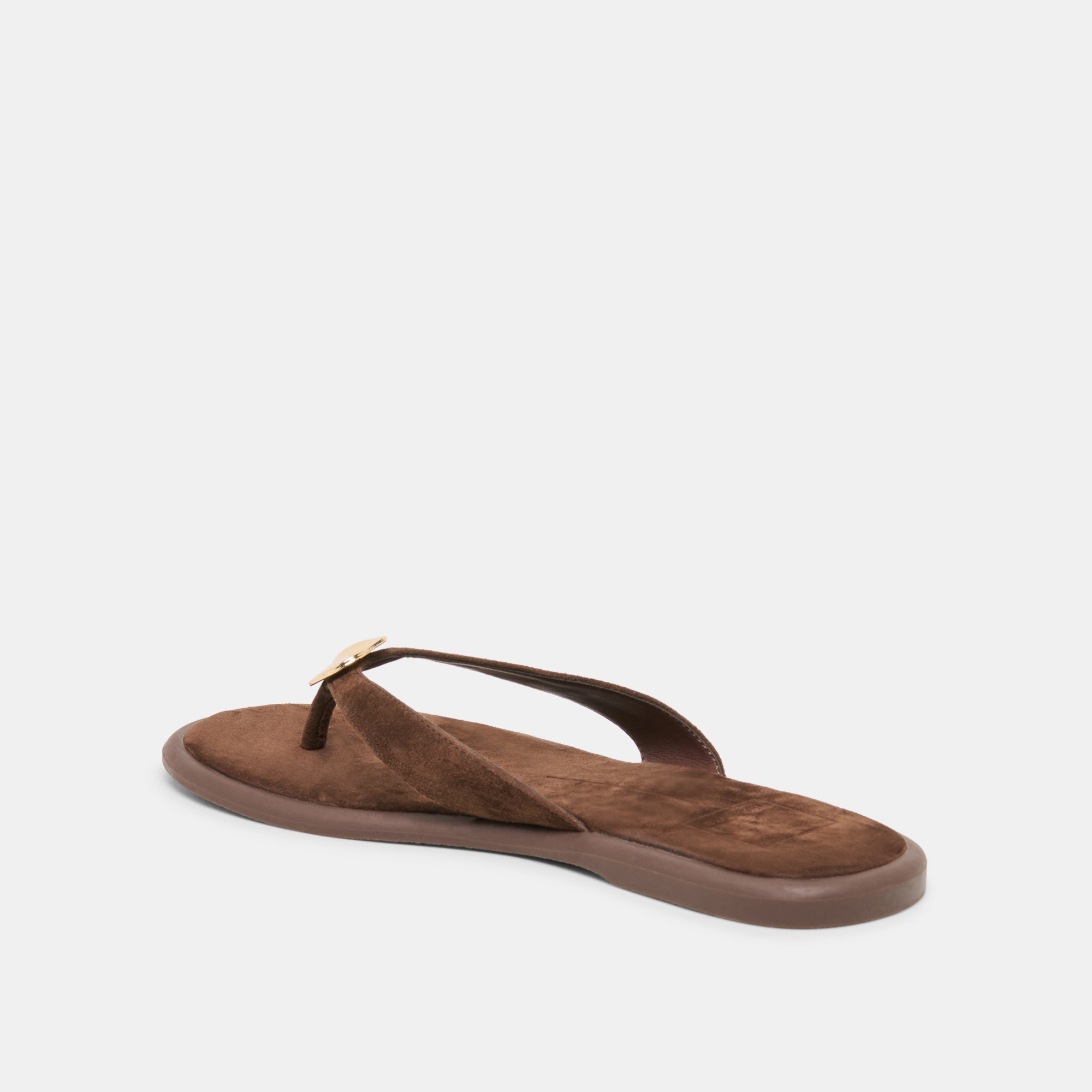 Jaina Dk Brown Suede Sandals | Dolce Vita Women
