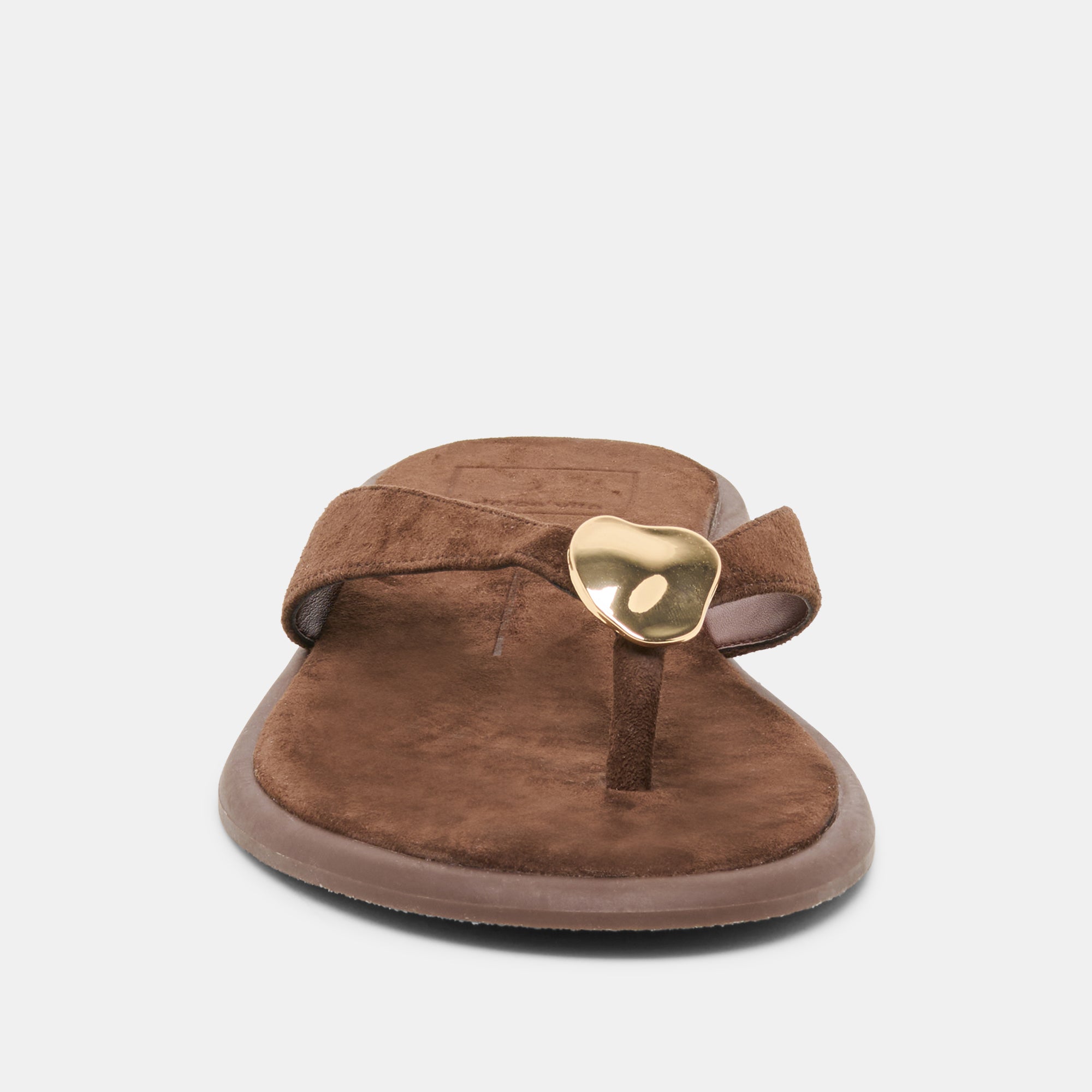 Jaina Dk Brown Suede Sandals | Dolce Vita Women