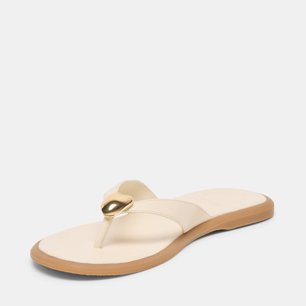 Jaina Bone Leather Sandals | Women Dolce Vita