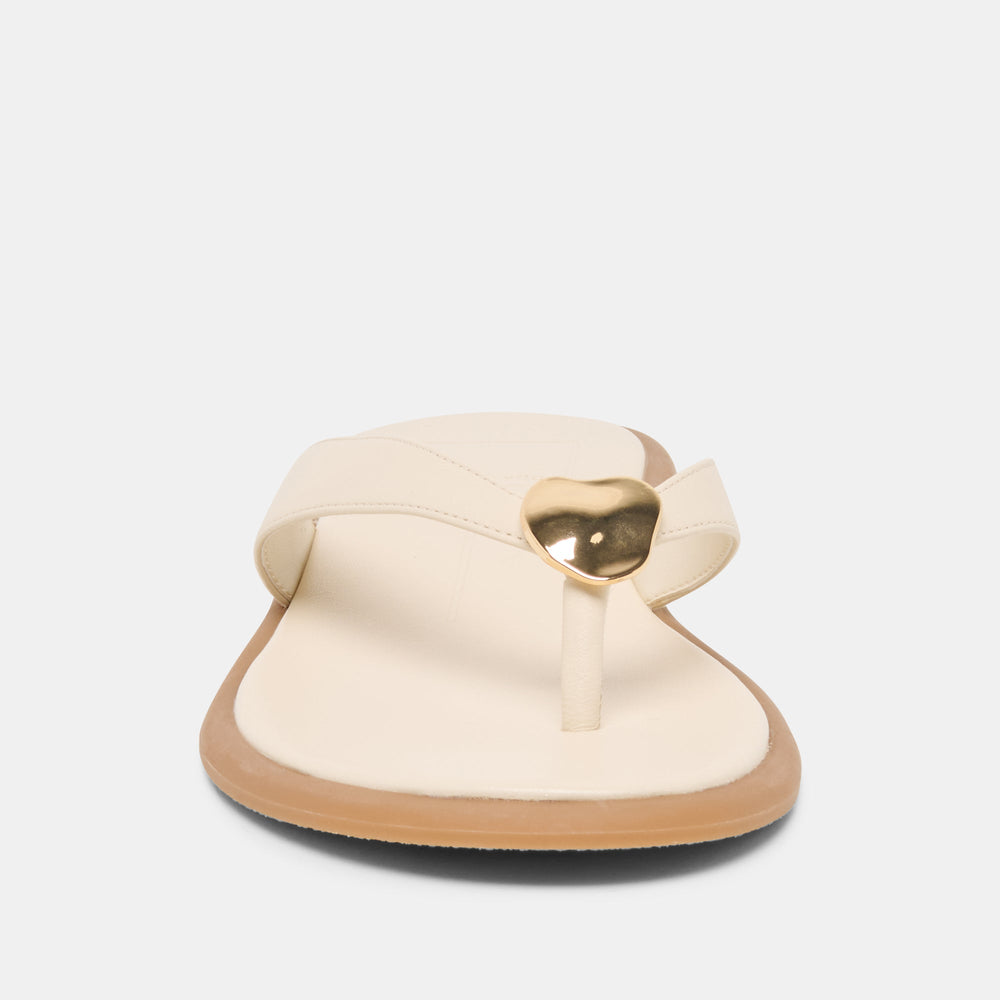 Jaina Bone Leather Sandals | Women Dolce Vita