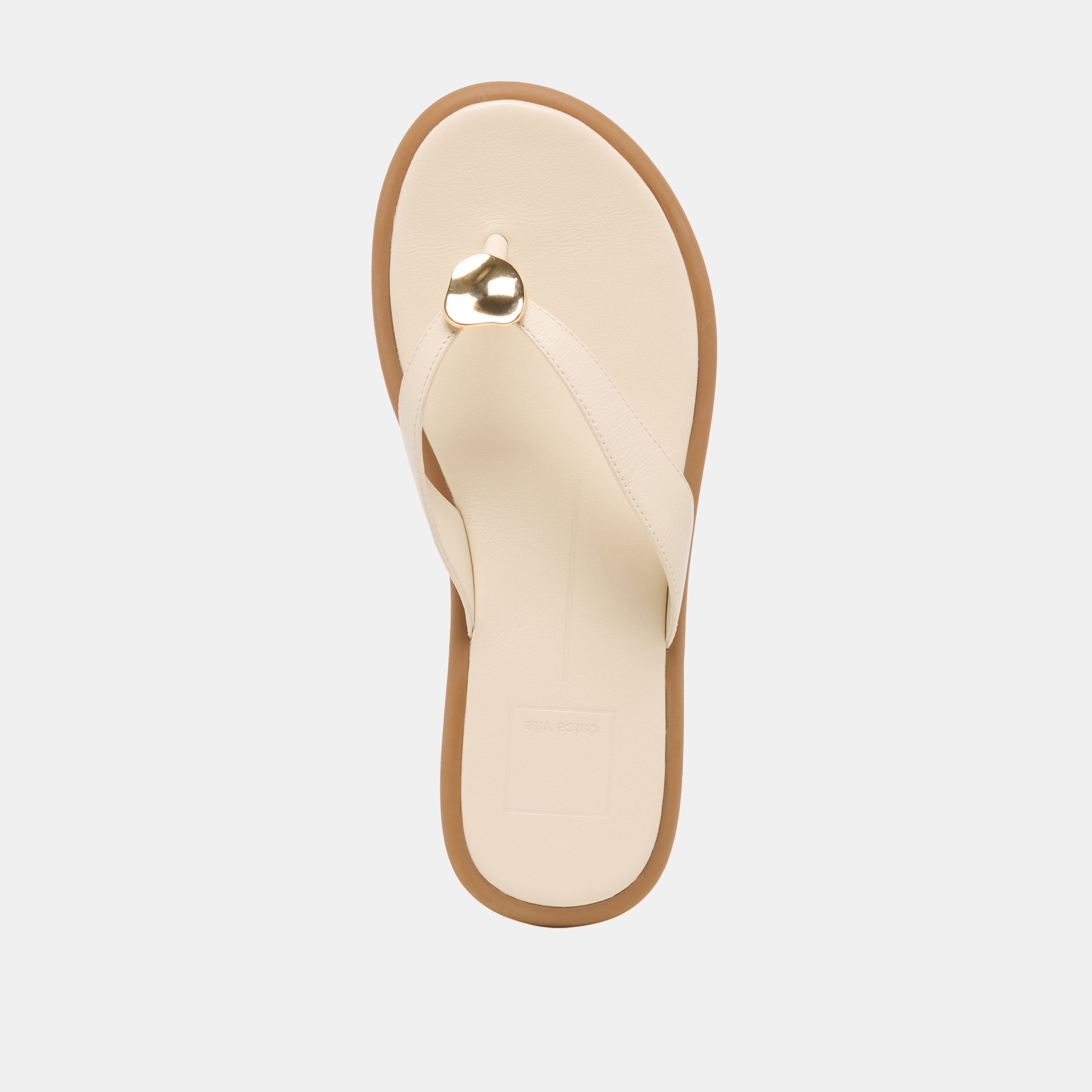 Jaina Bone Leather Sandals | Women Dolce Vita
