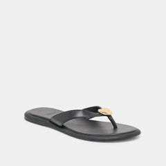 Jaina Black Leather Sandals | Dolce Vita Women