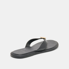 Jaina Black Leather Sandals | Dolce Vita Women