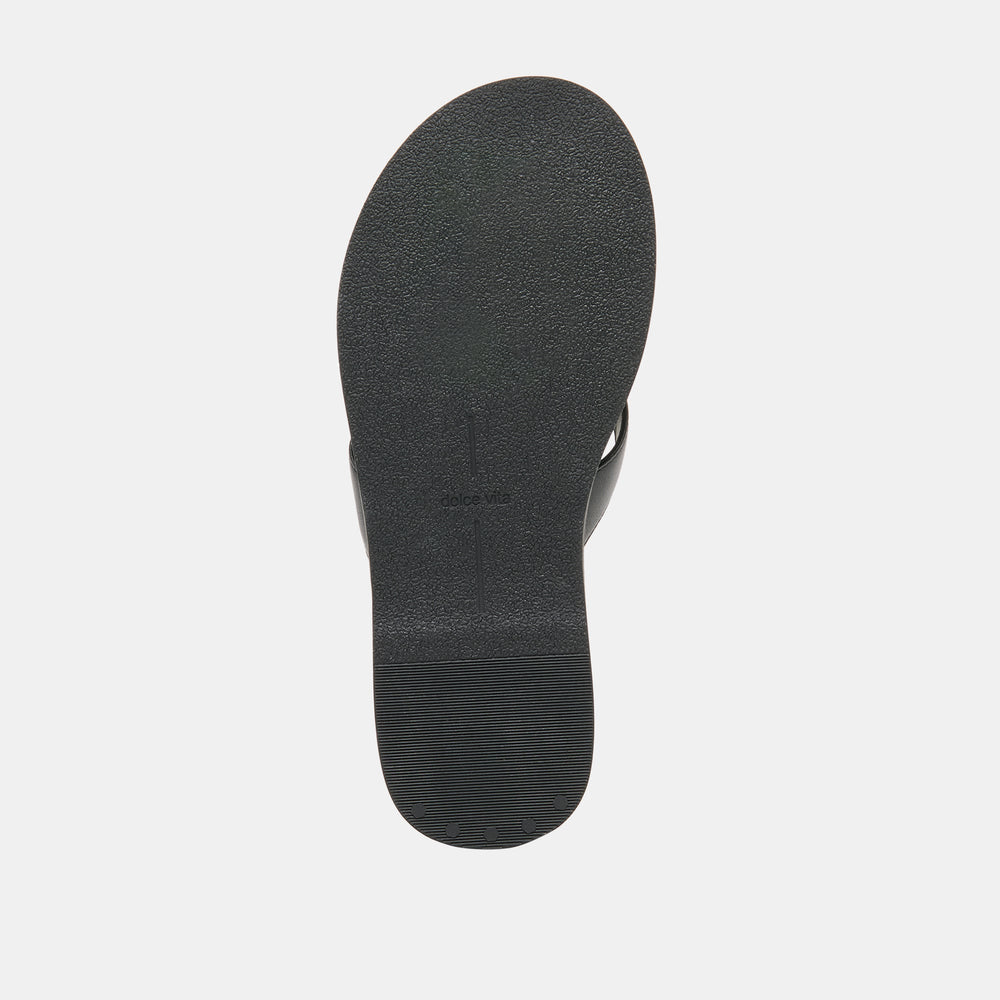 Jaina Black Leather Sandals | Dolce Vita Women