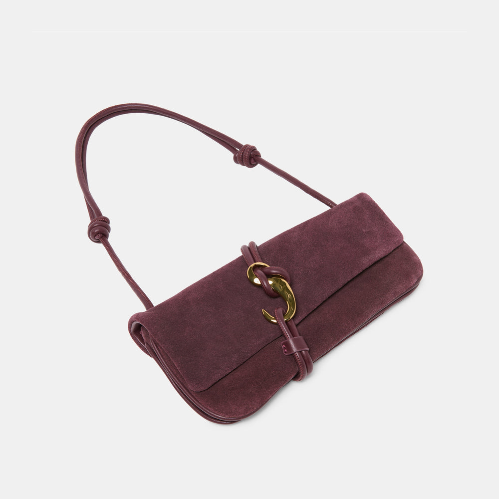 Alice Burgundy Suede Shoulder Bag | Women Dolce Vita