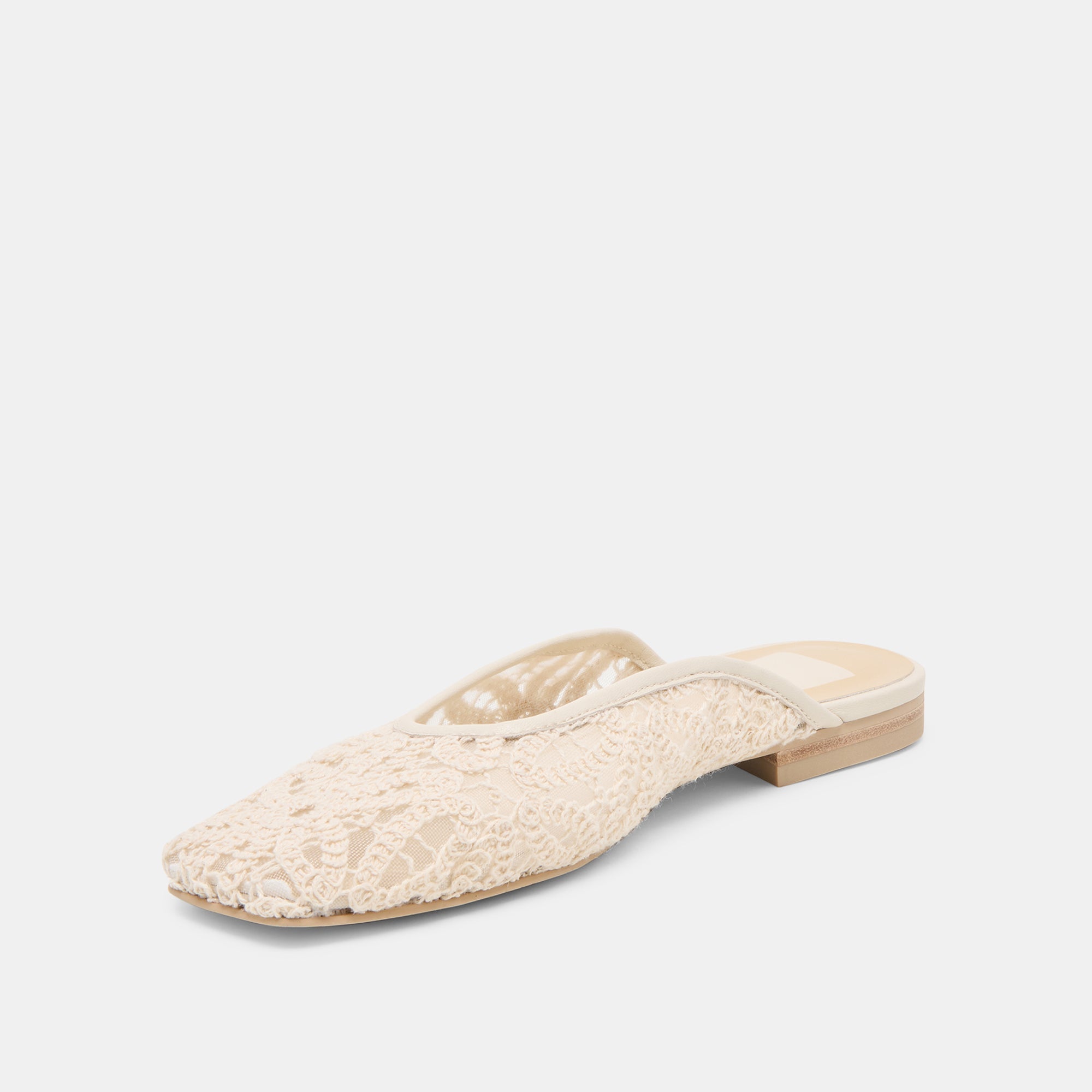 Aubrie Ivory Macrame Mesh Flats | Dolce Vita Women
