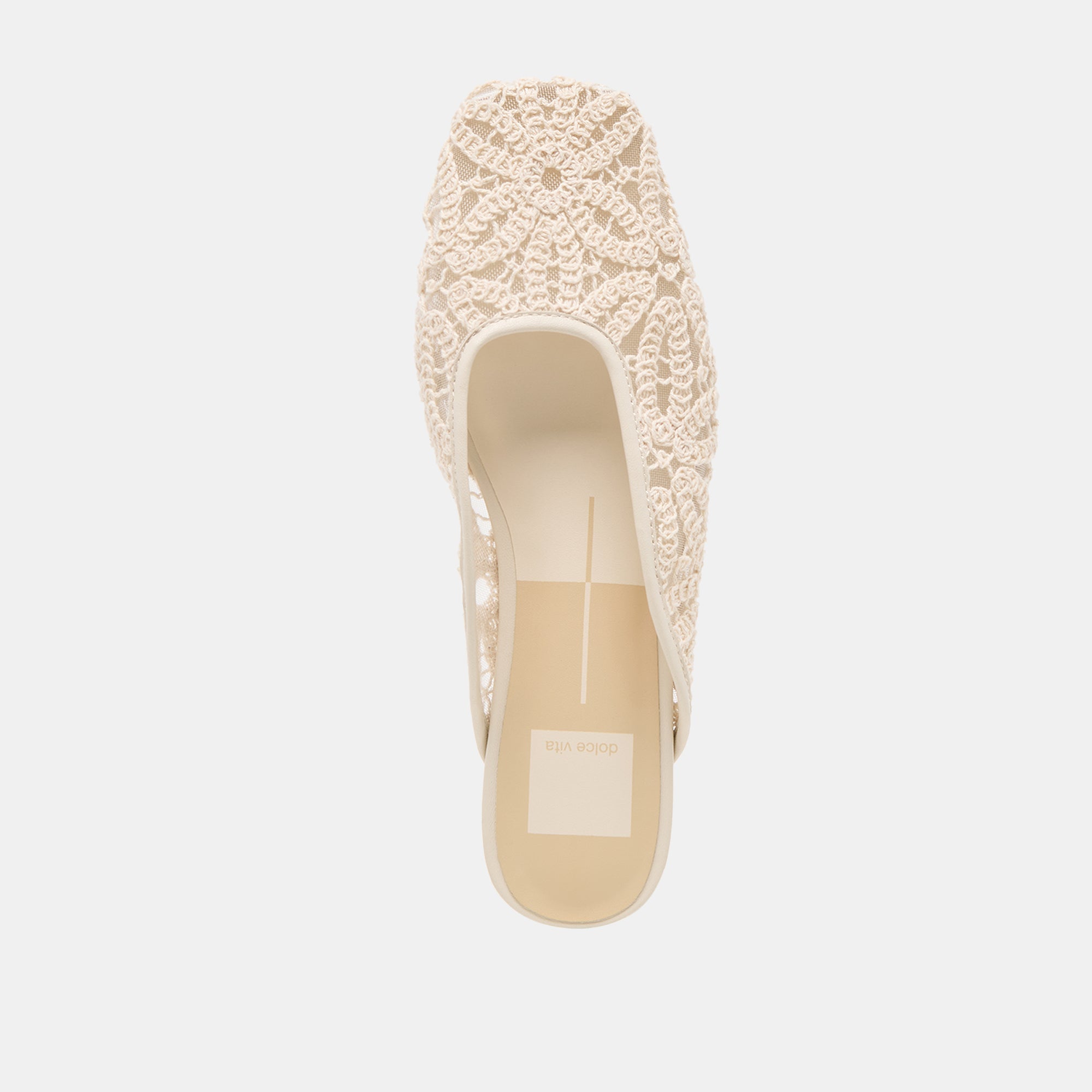 Aubrie Ivory Macrame Mesh Flats | Dolce Vita Women
