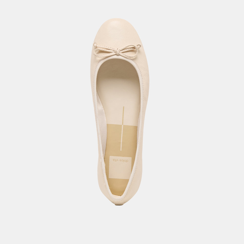 Ritla Bone Leather Ballet Flats | Women Dolce Vita