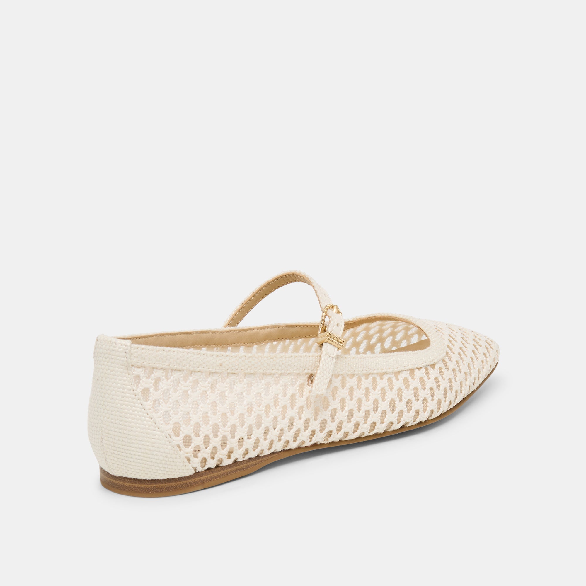Reyes White Woven Raffia Ballet Flats | Dolce Vita Women