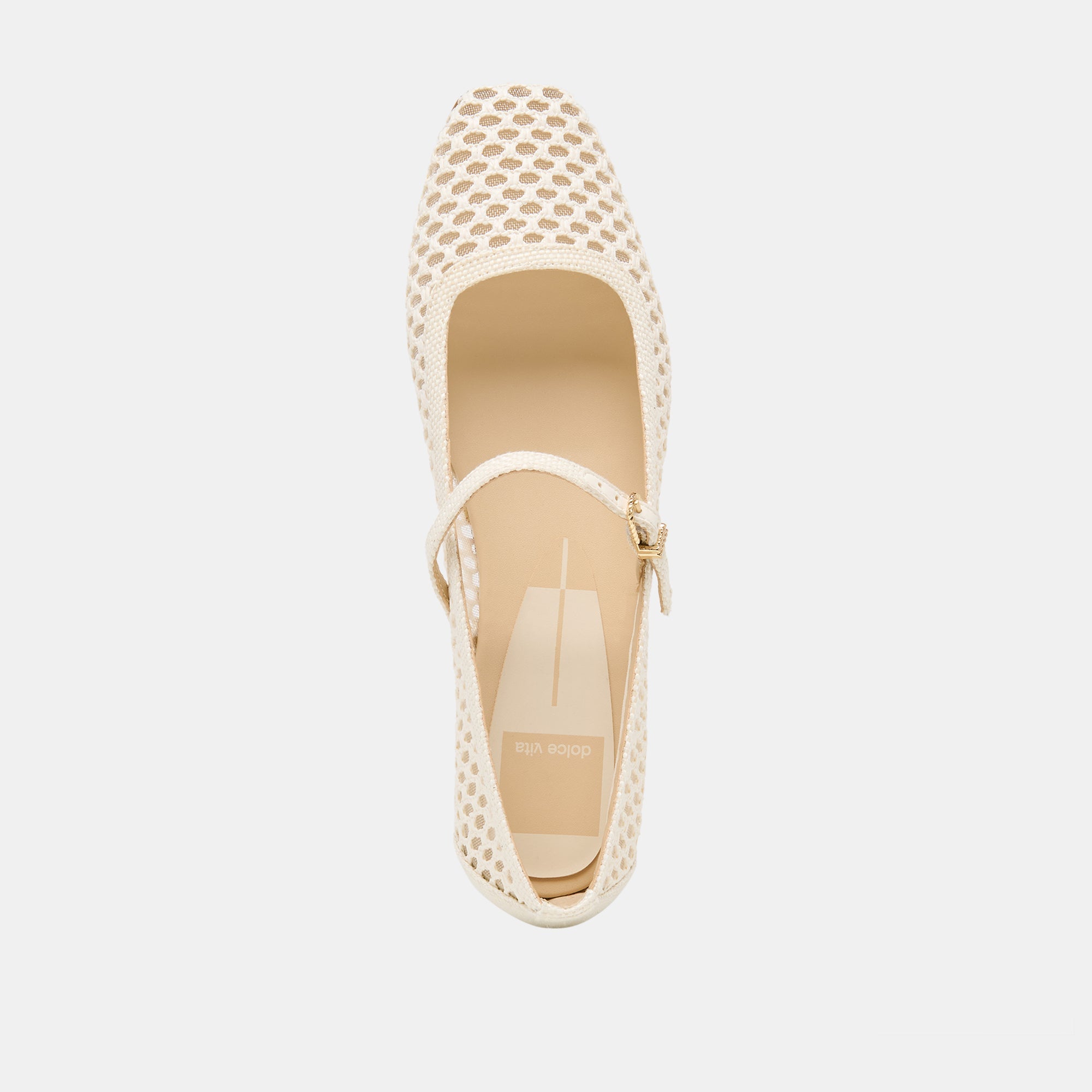 Reyes White Woven Raffia Ballet Flats | Dolce Vita Women