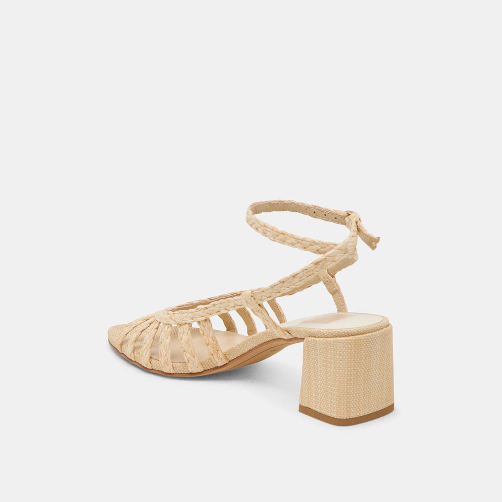 YASMIN HEELS NATURAL RAFFIA | Dolce Vita Women