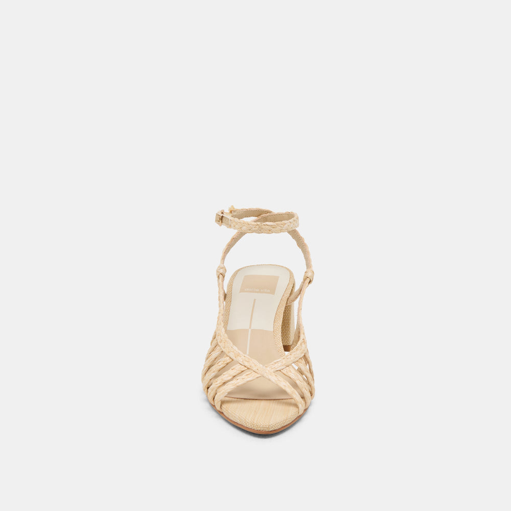 YASMIN HEELS NATURAL RAFFIA | Dolce Vita Women