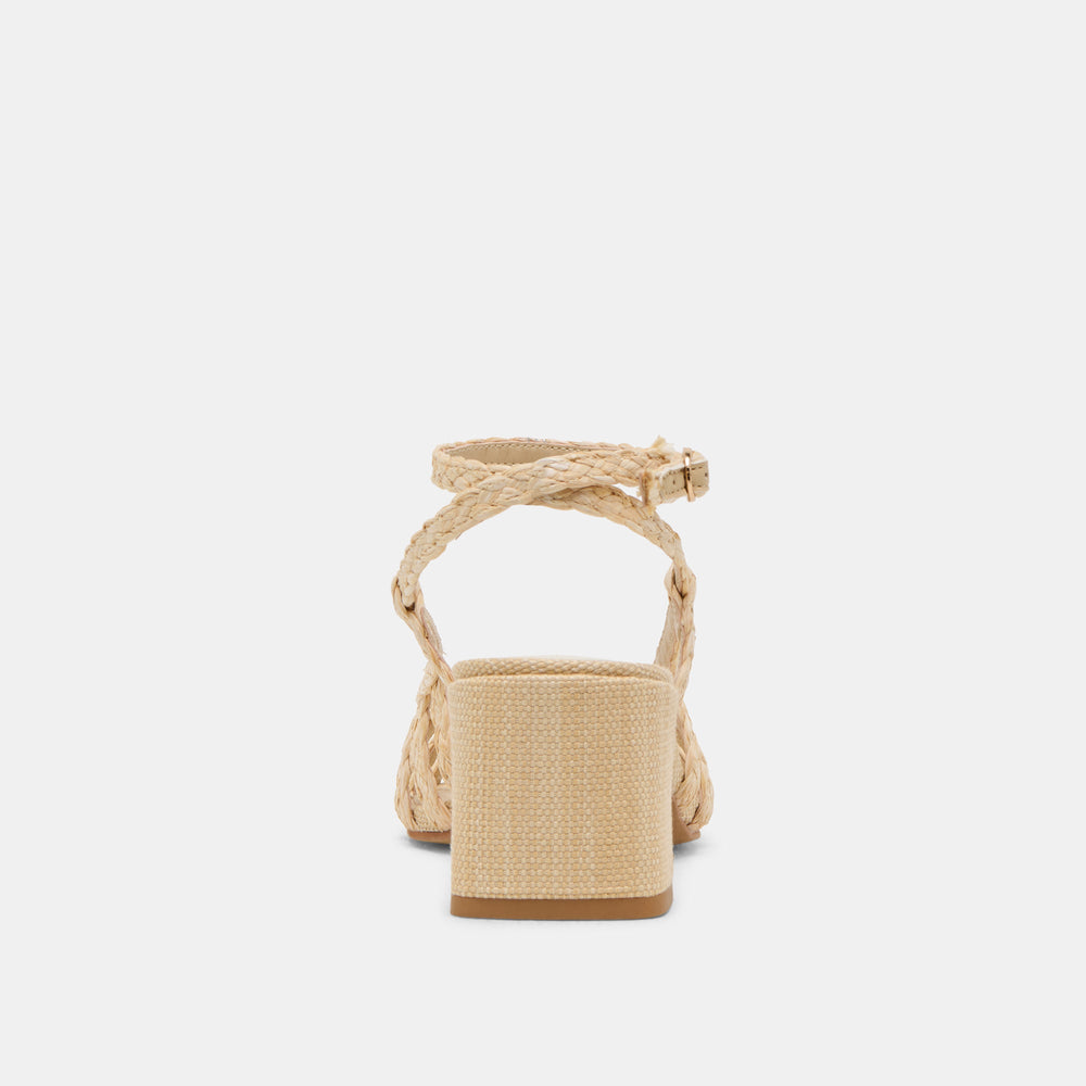 YASMIN HEELS NATURAL RAFFIA | Dolce Vita Women