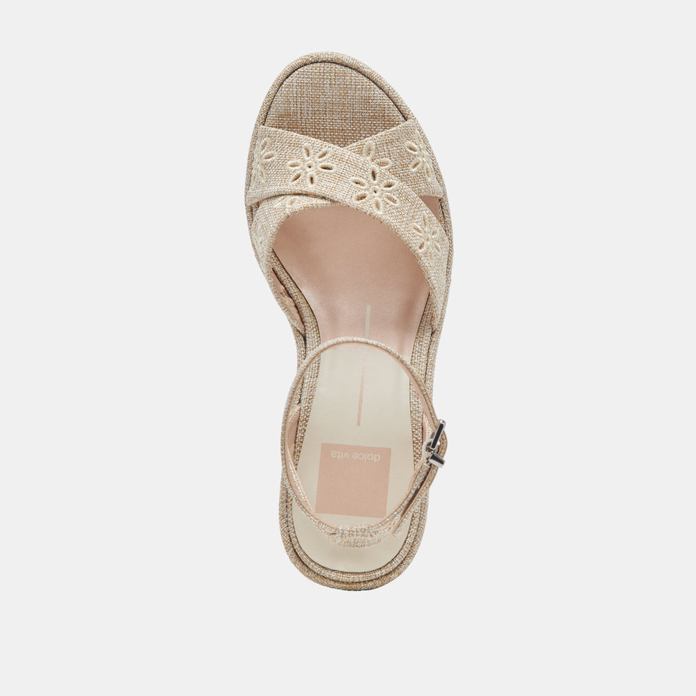 LAISHA HEELS ALMOND FLORAL EYELET | Women Dolce Vita