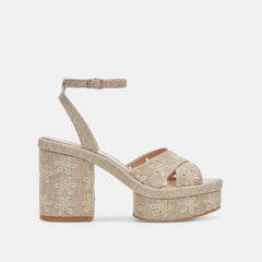 LAISHA HEELS ALMOND FLORAL EYELET | Women Dolce Vita