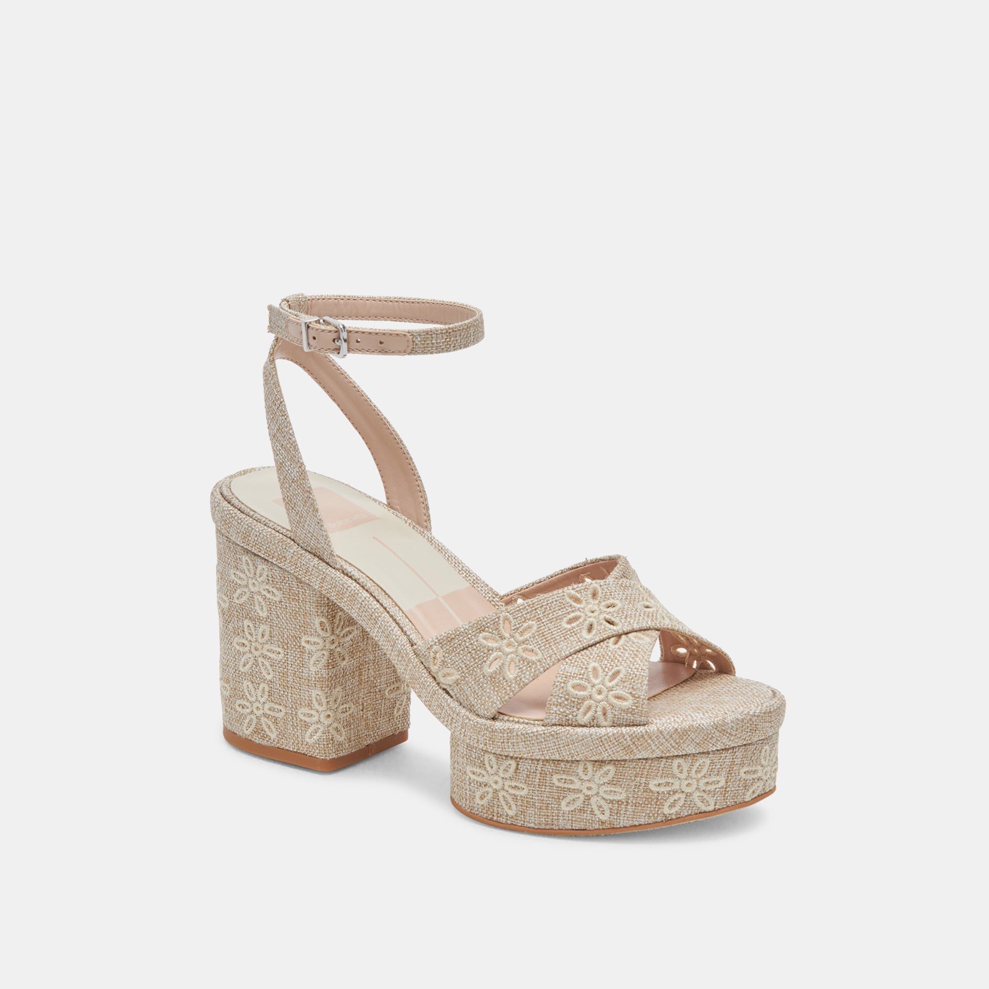 LAISHA HEELS ALMOND FLORAL EYELET | Women Dolce Vita