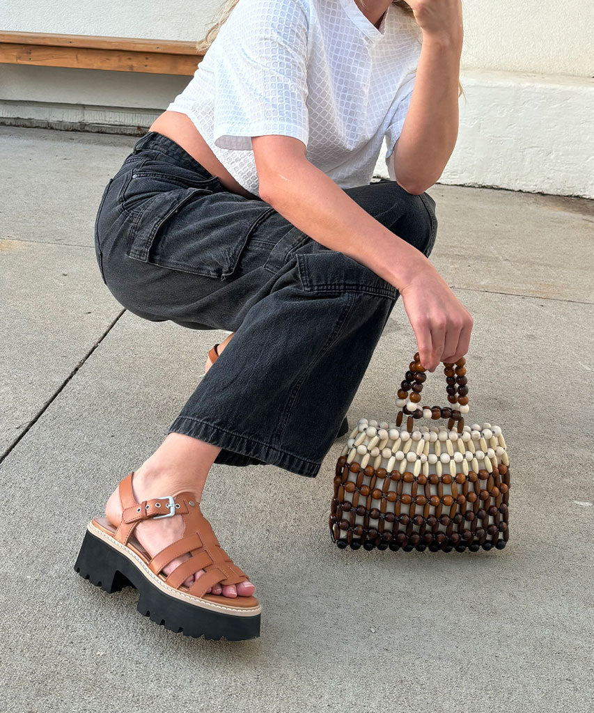 LATICE SANDALS BROWN LEATHER | Dolce Vita Women